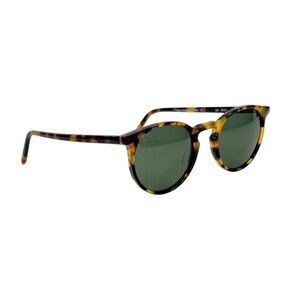 Morgenthal Frederics NY Made in Japan Brown Tokyo Tortoise Round Sunglasses